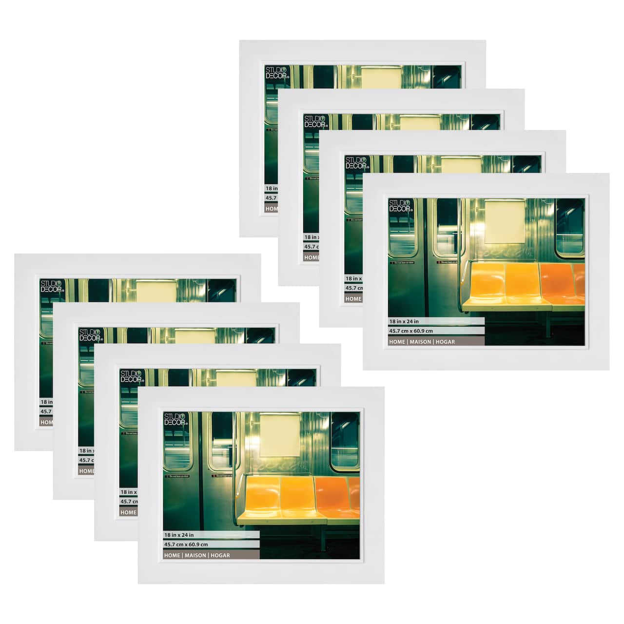 8 Pack: White Studio 18" x 24" Frame, Home by Studio Décor®